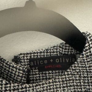 alice + olivia Women's Black and White Dress